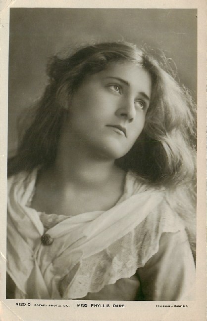 Miss Phyllis Dare - No. 4120 C Postcard