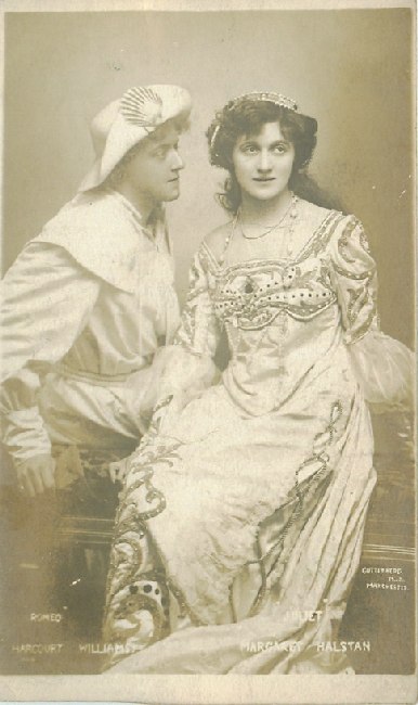 Harcourt Williams as Romeo and Margaret Halstan as Juliet