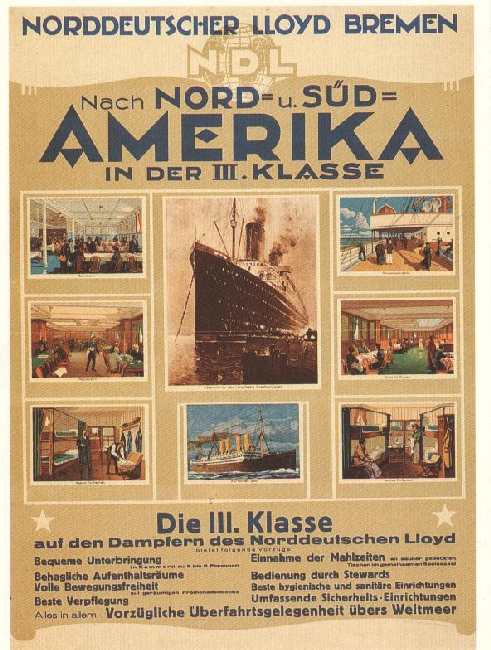 Lloyd Bremen Postcard Reproduction