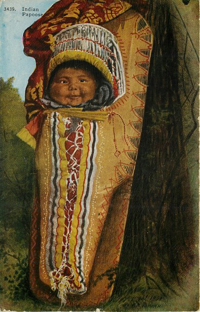 Indian Papoose Postcard