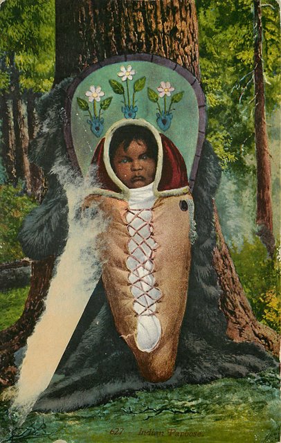 Indian Papoose Postcard 627