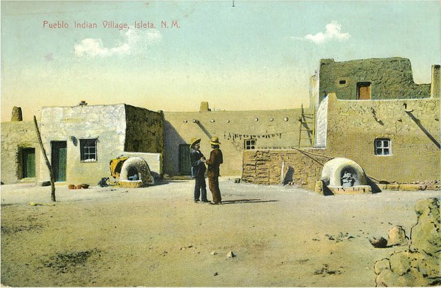 Pueblo Indian VIllage, Isleta N.M Postcard