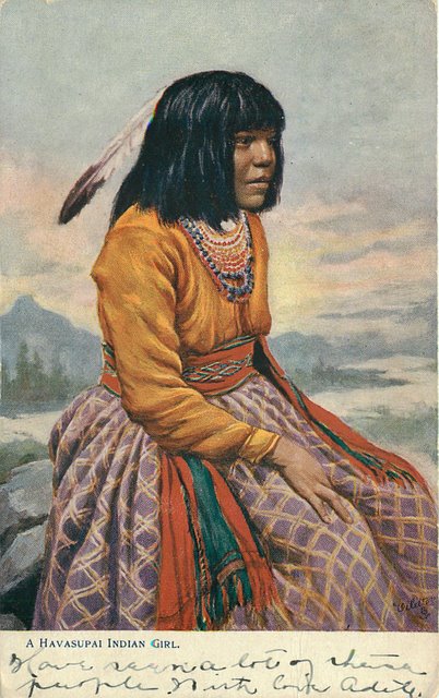 A Havasupai Indian Girl Postcard
