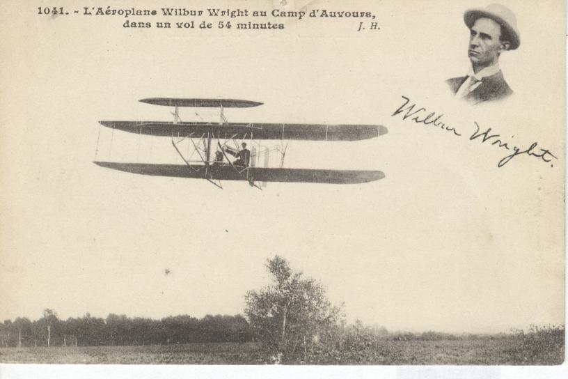 1041 L'Aeroplane Wilbur au Camp d' Auvours
