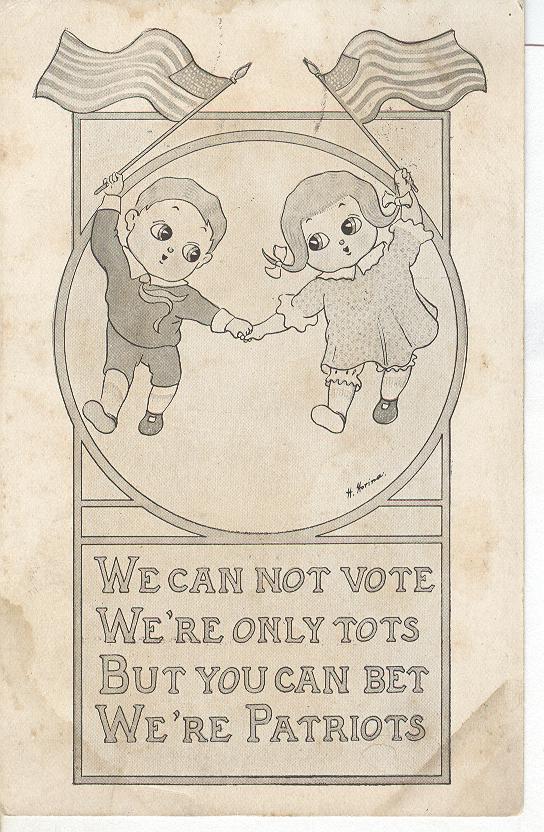 Patriotic Suffragette Postcard Postmarked 1911