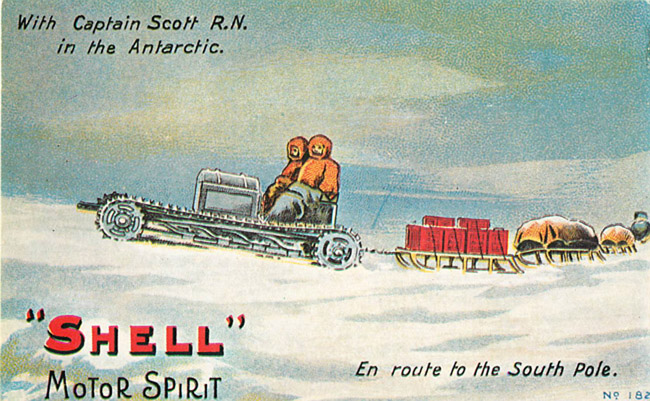 Advertising Postcard - "Shell" En route to the South Pole