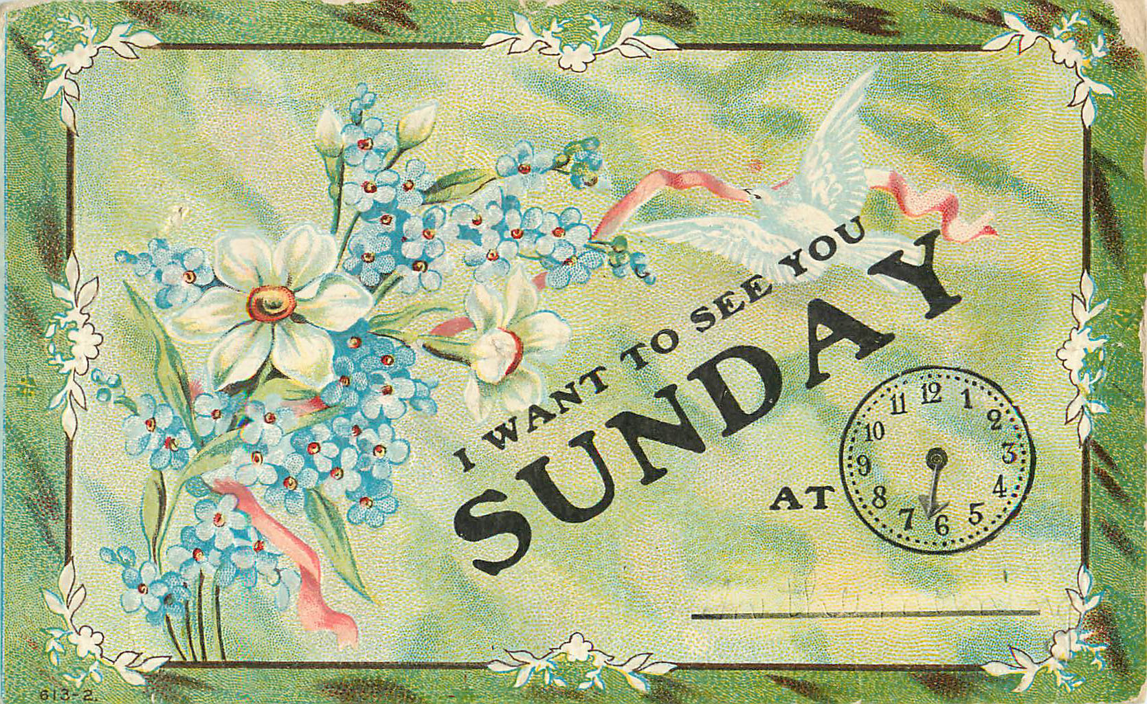 I Want to See You Sunday - Appointment Card