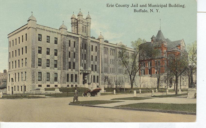 Erie County Jail and Municipal Building in Buffalo NY Postcard