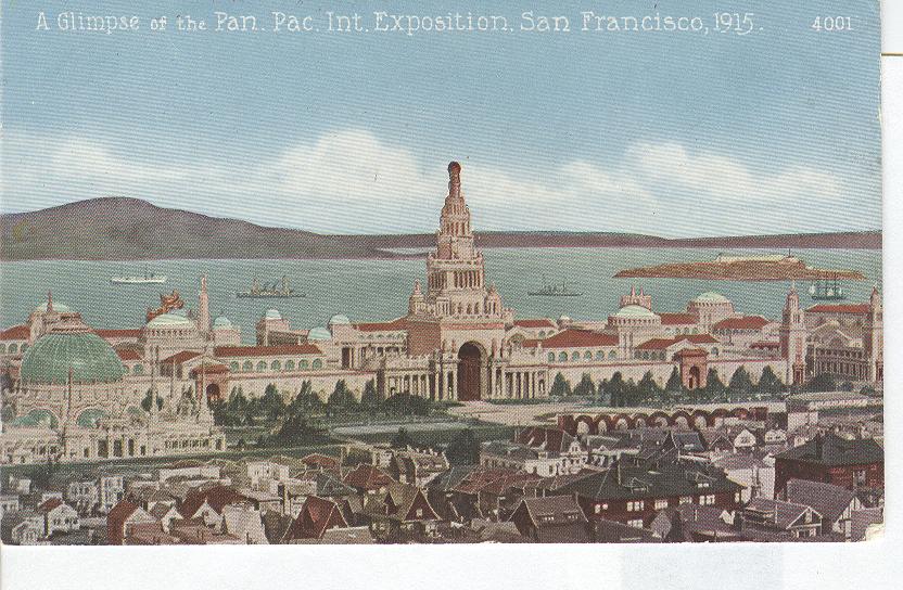 A Glimpse of the Pan.Pac Int. Expo San Francisci 1915