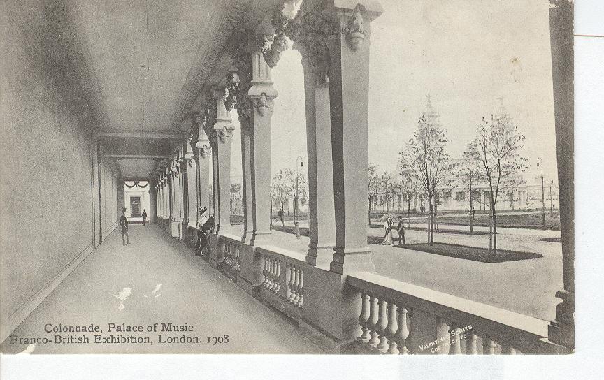 Colonade Palace of Music, Franco-British Exhibition London 1908