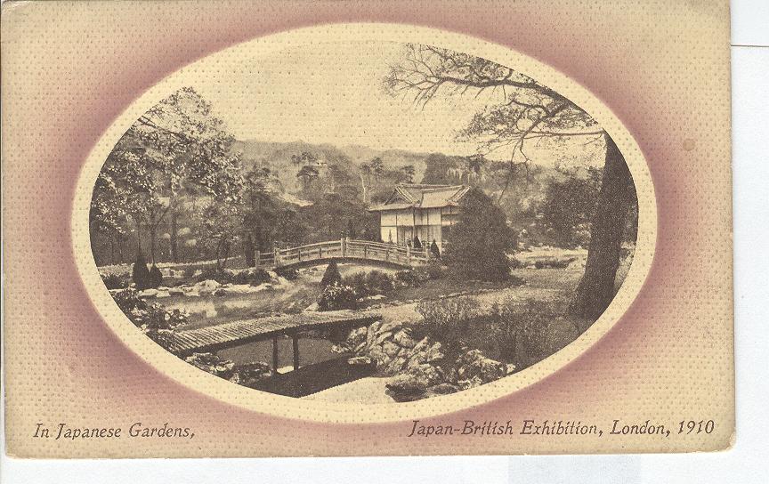 In Japanese gardens japan-British Exhibition London 1910