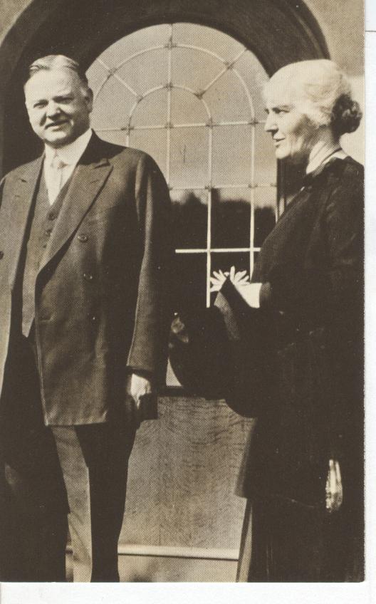 President Hoover and Mrs. Hoover at Their Home in Palo Alto, Ca