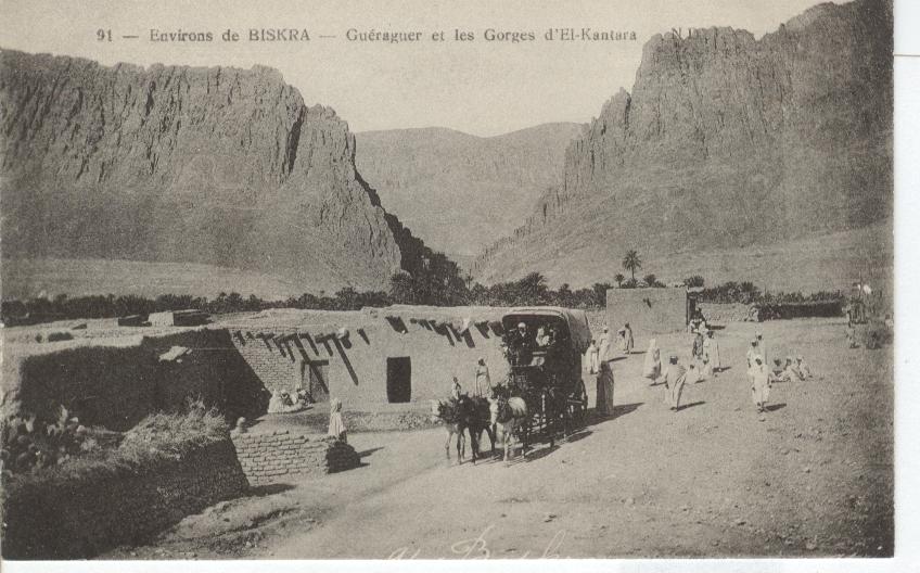 Algeria- Biskra...Showing Horse with Carriage