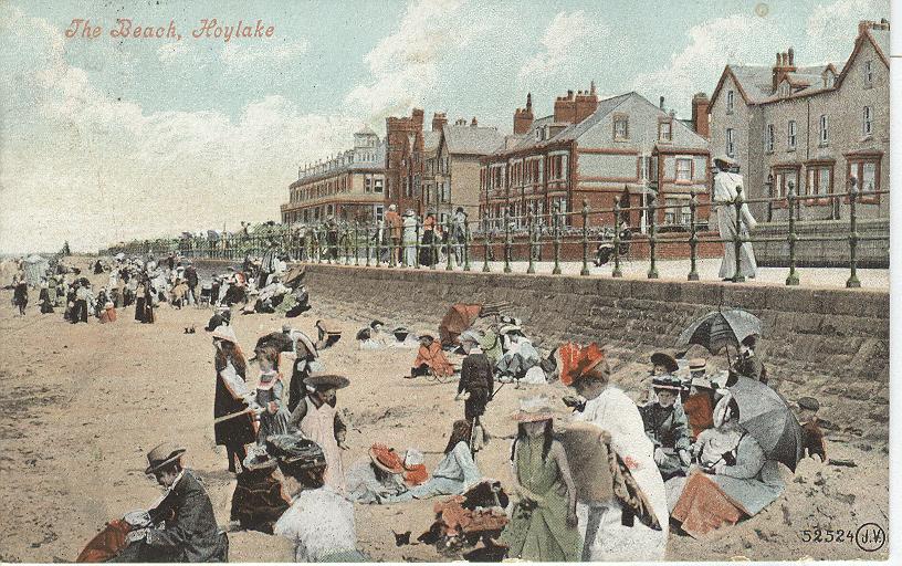 The Beach, Hoylake...England...Hotel Postcard