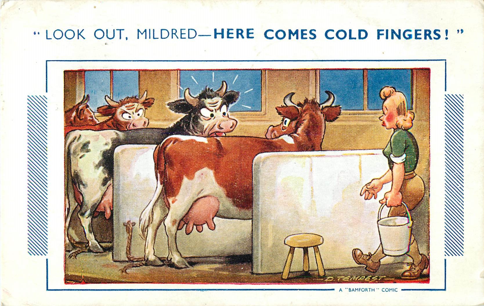 "Look Out, Mildred" Bamforth Comic